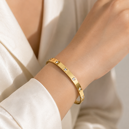 Stainless Steel Hand Cuff Bracelet for Men & Women